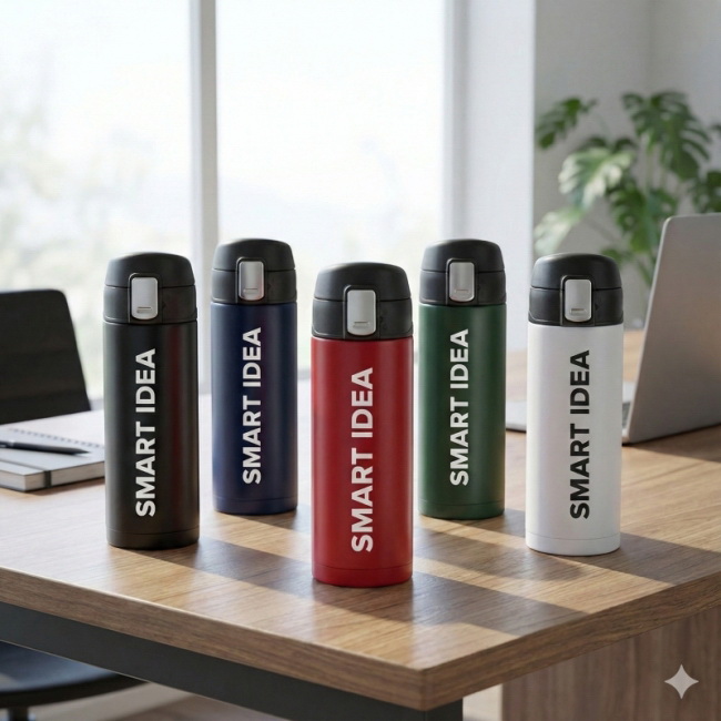 340 ml zielony kubek termiczny Bergen, stal nierdzewna