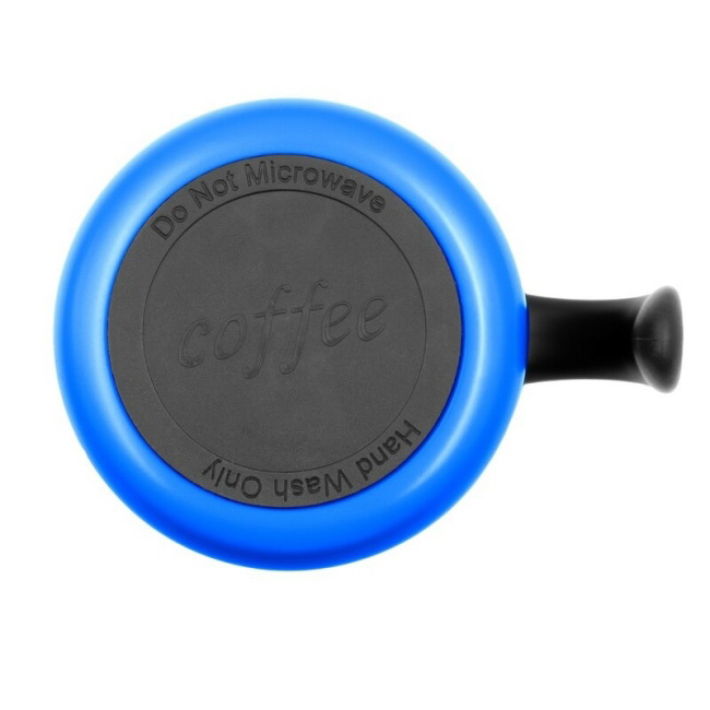 400 ml – niebieski kubek termiczny ze stali z uchem