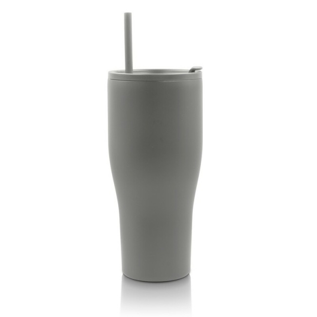 880 ml kubek termiczny z uchem VINGA Voyager, szary