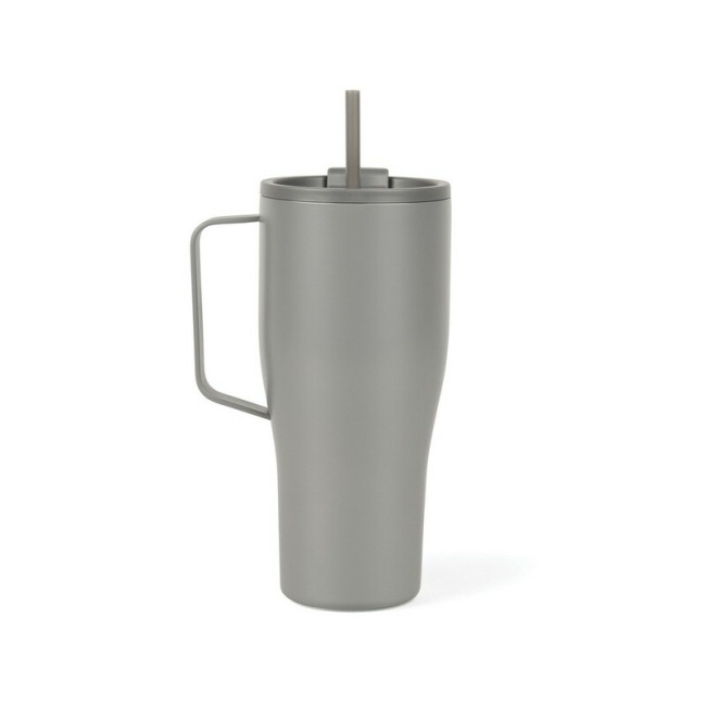 880 ml kubek termiczny z uchem VINGA Voyager, szary