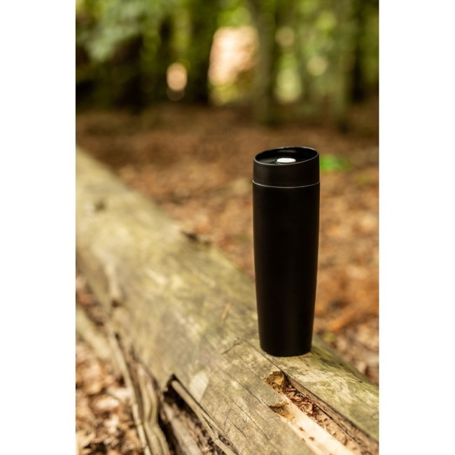 Anthony – stalowy kubek termiczny 500 ml, czarny