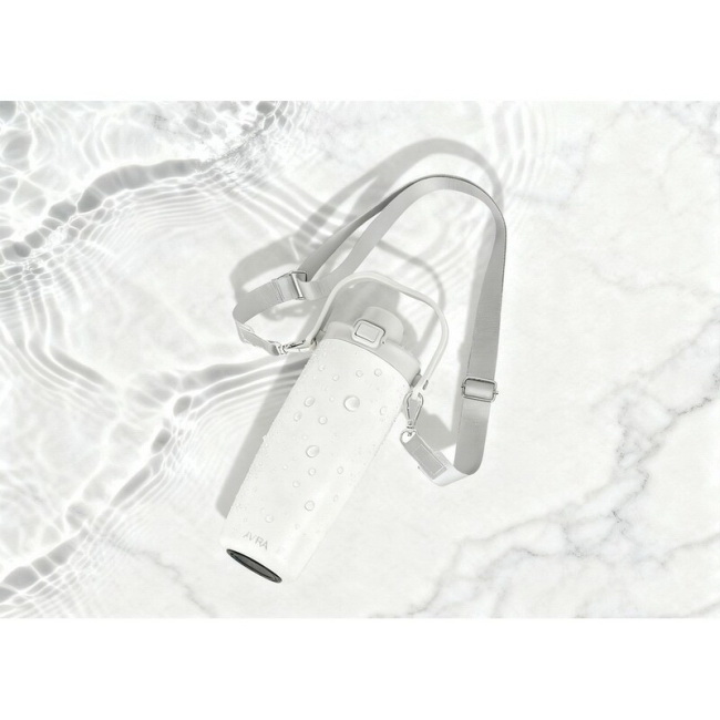 Avira Ayala 600 ml: biały kubek termiczny z uchwytem