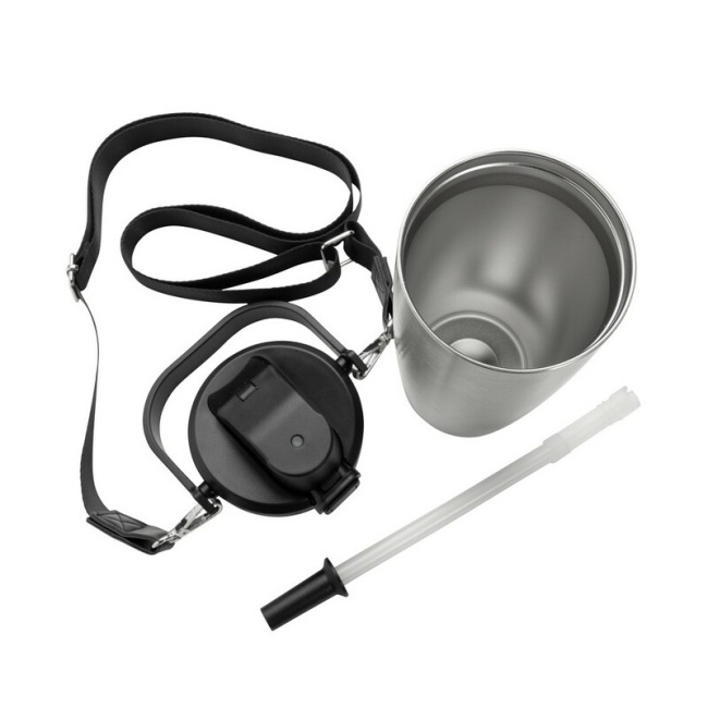 Avira Ayala Kubek termiczny 600 ml srebrny z uchwytem