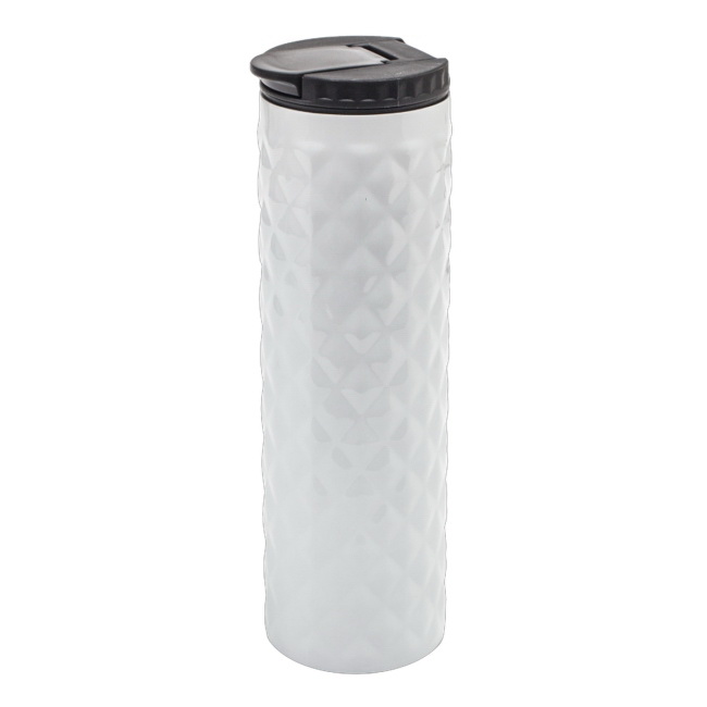 Biały kubek termiczny Dawson 450 ml ze stali 18/8