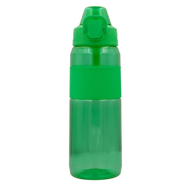 Bidon 850 ml zielony, Tritan, zamknięcie na przycisk