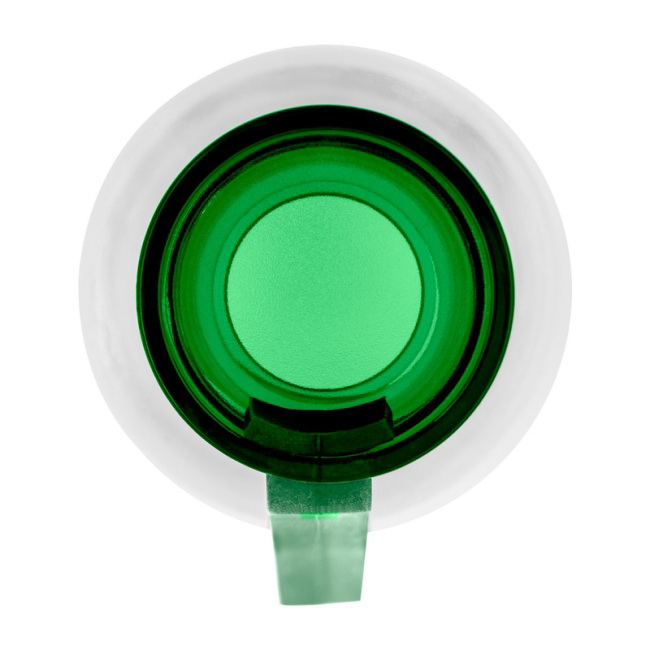 Bidon reklamowy RPET 500 ml – zielony z uchwytem