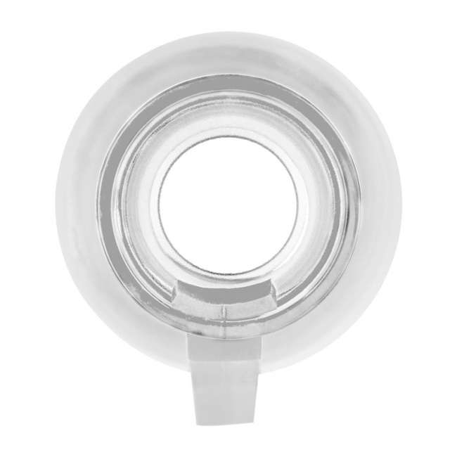 Bidon RPET 500 ml biały z uchwytem, nadruk logo