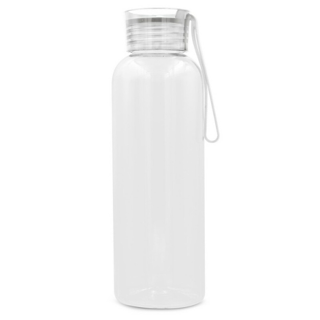 Bidon RPET 500 ml biały z uchwytem, nadruk logo