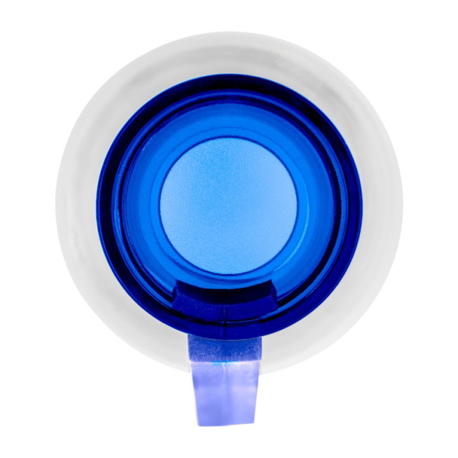 Bidon RPET 500 ml – granatowy z uchwytem na nadruk