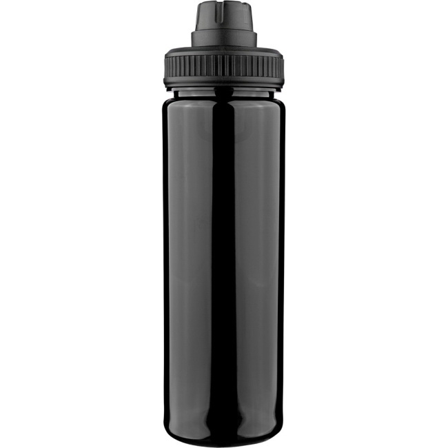 Bidon RPET 750 ml czarny z uchwytem pod nadruk