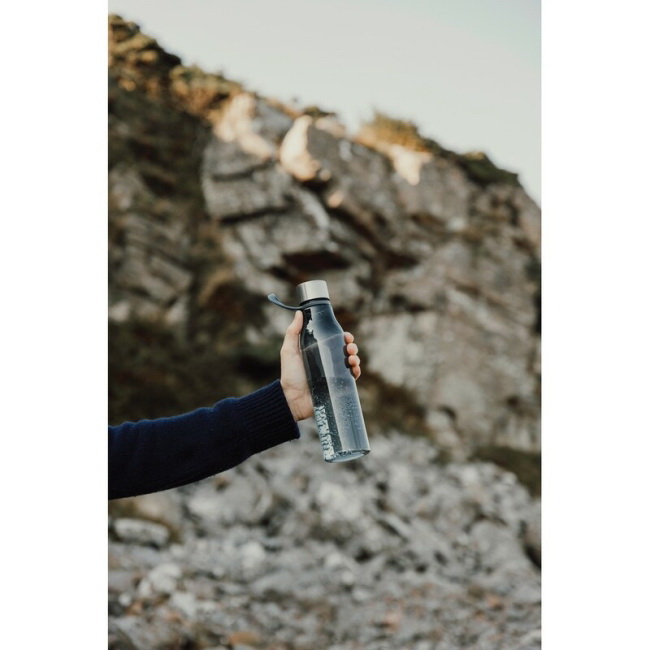 Bidon RPET 800 ml VINGA Lean, transparent z pętlą