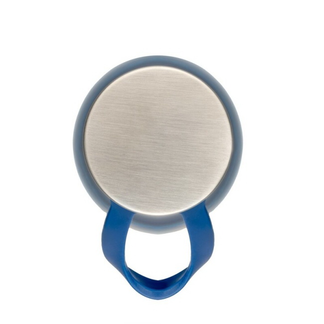 Bidon RPET 800 ml z logo – niebieski