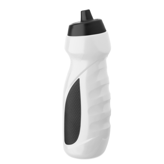 Bidon sportowy biały 700 ml – LDPE, miejsce na logo