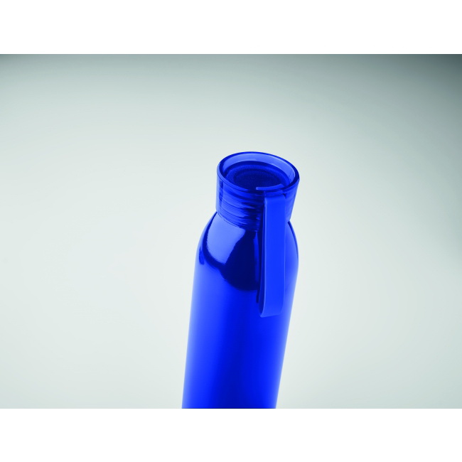 Bidon stalowy Bira 650 ml – niebieski pod logo