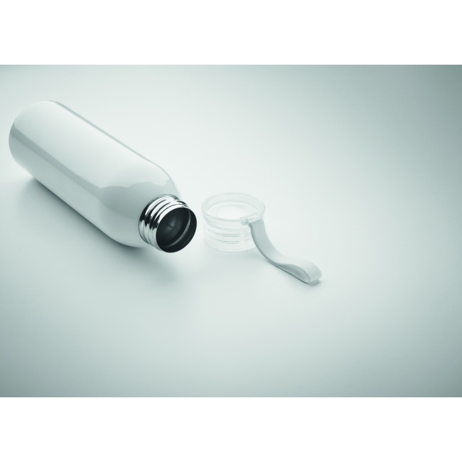 Bidon stalowy Bira 650 ml srebrny mat z zawieszką