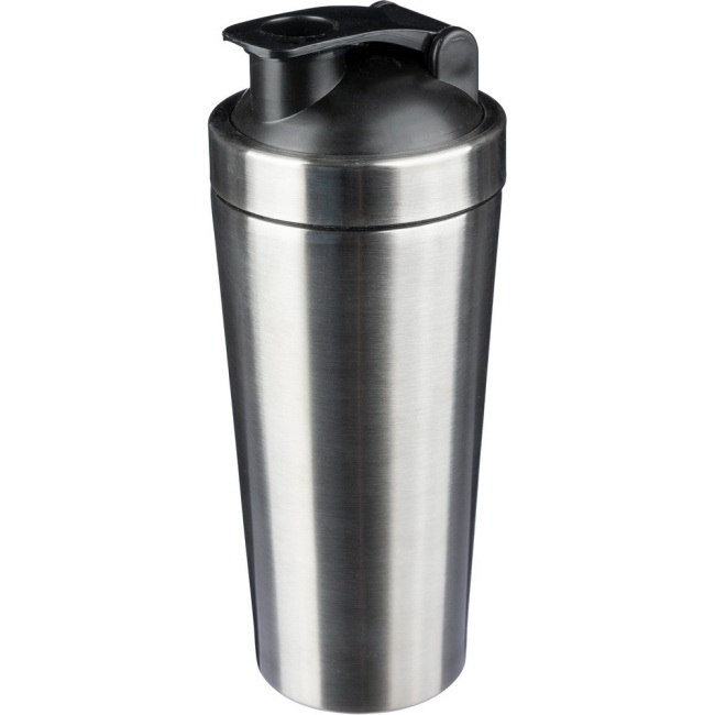 Bidon stalowy shaker 750 ml – srebrny z logo