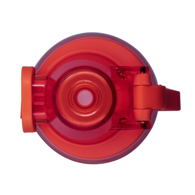 Bidon Tritan 850 ml z silikonową opaską, pomarańczowy