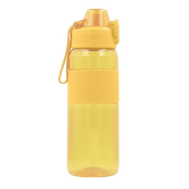 Bidon Tritan 850 ml, żółty, blokada ustnika
