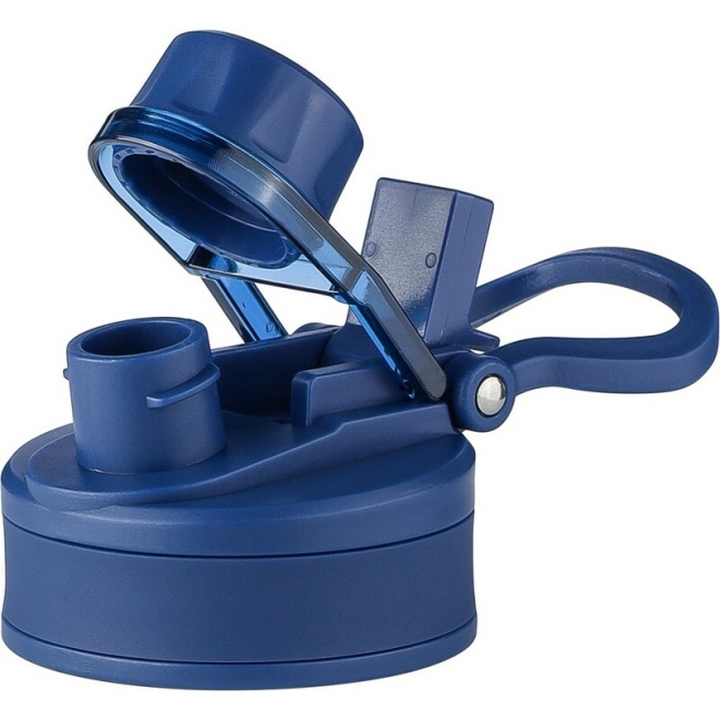 Bidon Tritan 900 ml błękitny z miarką i ustnikiem