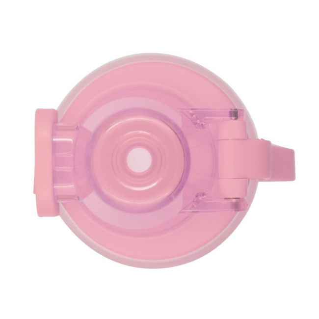 Bidon Tritan Flore 850 ml, różowy z opaską silikonową