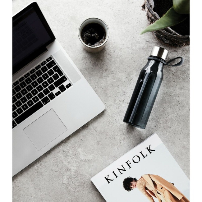 Bidon Tritan VINGA Lean 600 ml grafitowy z logo