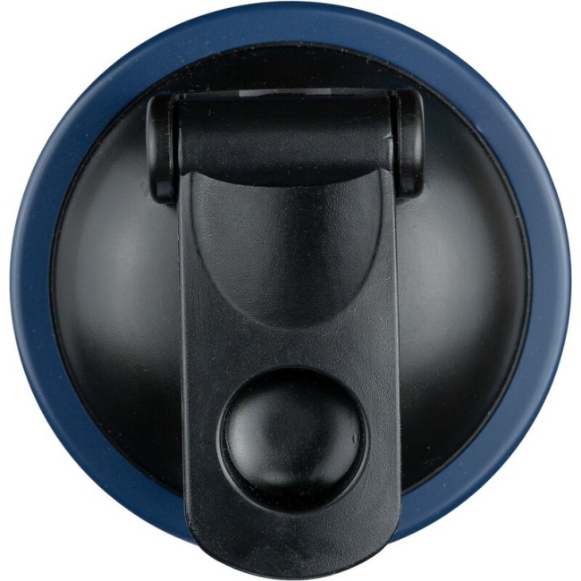 Błękitny bidon-shaker 750 ml, stal nierdzewna z logo