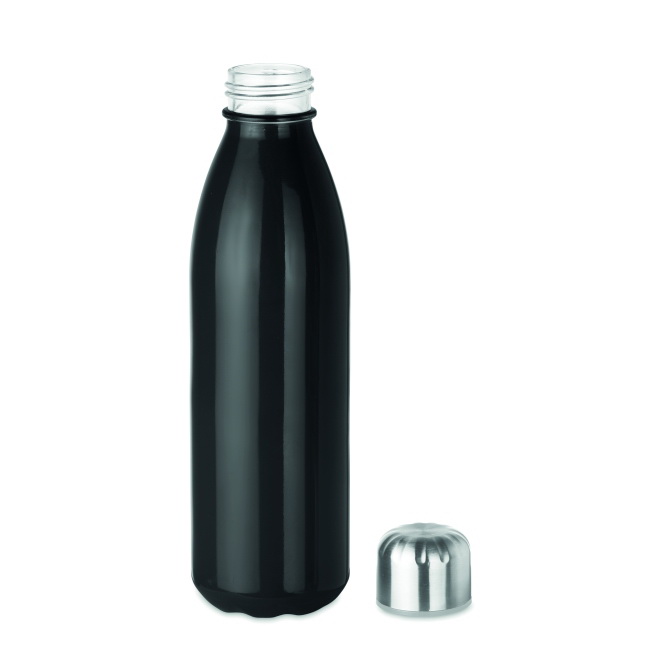 Butelka szklana Aspen 650 ml czarna z logo