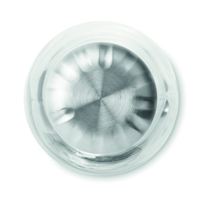 Butelka szklana Aspen 650 ml z logo, stalowa zakrętka