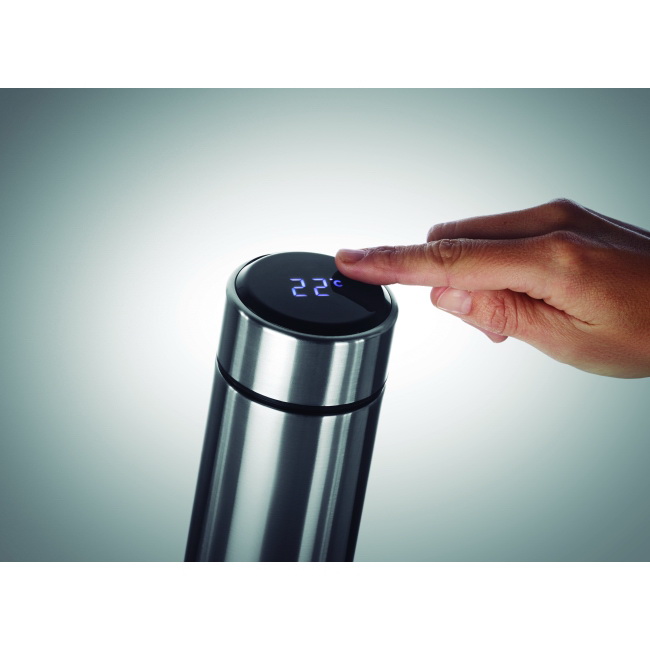 Butelka termiczna 450 ml z LED termometrem, stal 18/8