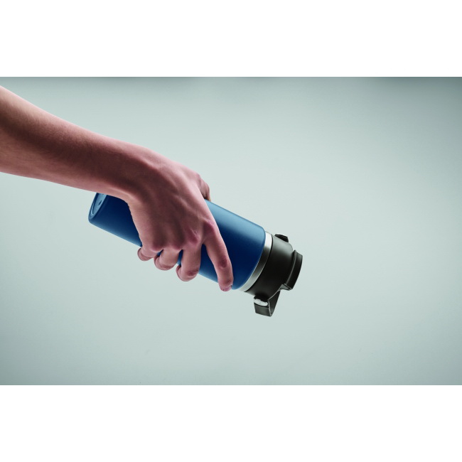 Butelka termiczna 500 ml granatowa ze słomką