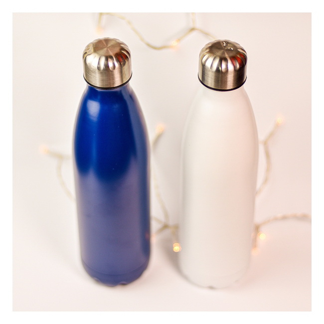 Butelka termiczna Inuvik 700 ml, stal 18/8 biała mat