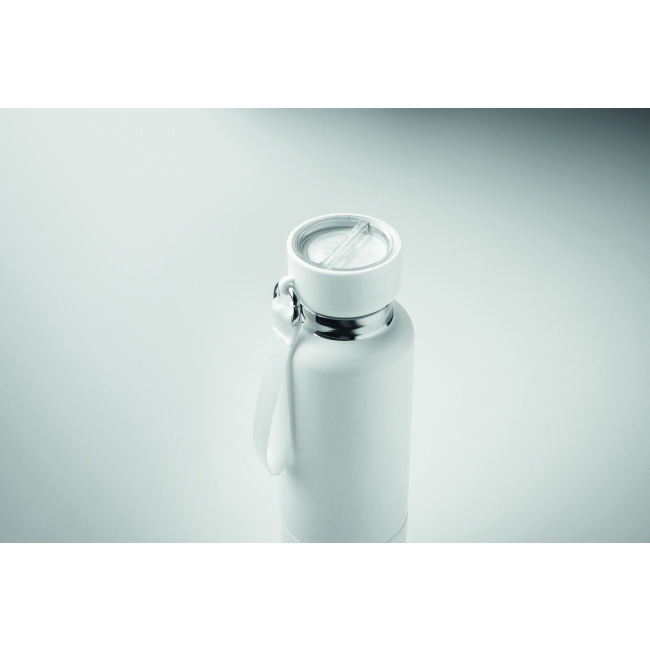 Butelka termiczna Noeka 500 ml, biała, z kubkiem