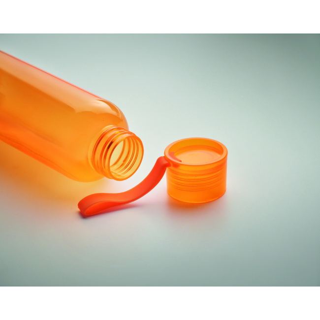 Butelka Tritan 500 ml pomarańczowa z logo szczelna