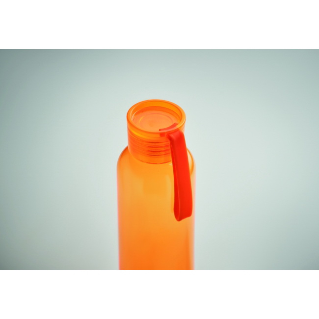 Butelka Tritan 500 ml pomarańczowa z logo szczelna