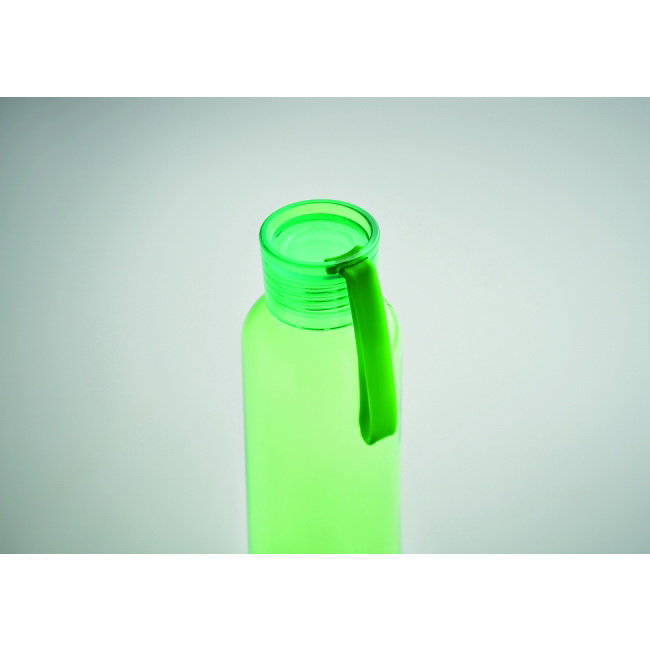 Butelka Tritan 500 ml transparentna zielona z uchwytem