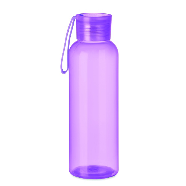 Butelka z Tritanu 500 ml, fiolet przezroczysty z logo