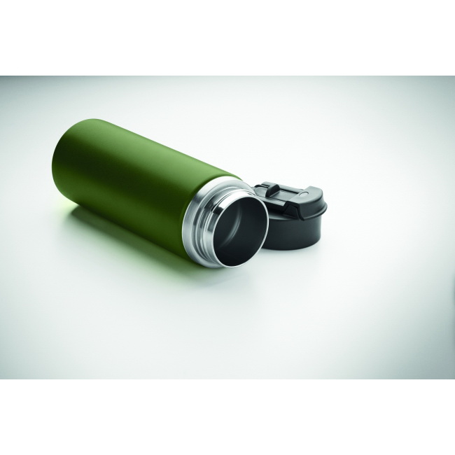 Ciemnozielona butelka termiczna 500 ml ze stali
