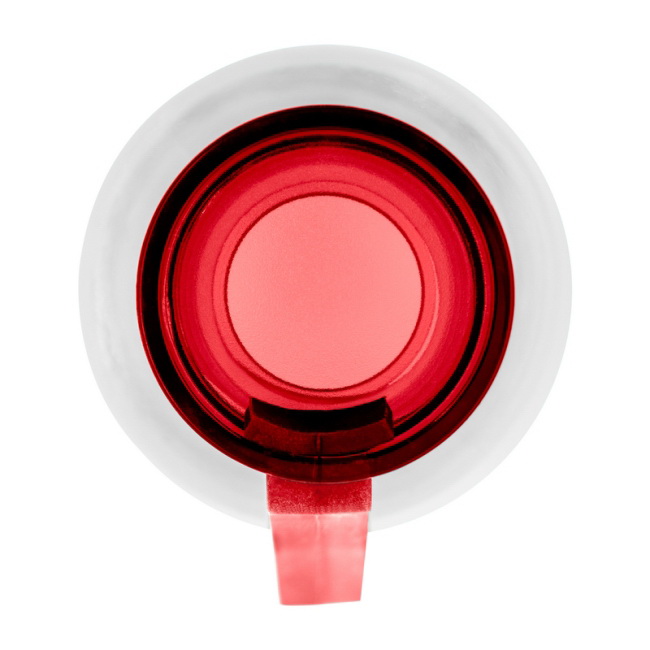 Czerwony bidon RPET 500 ml z nadrukiem logo