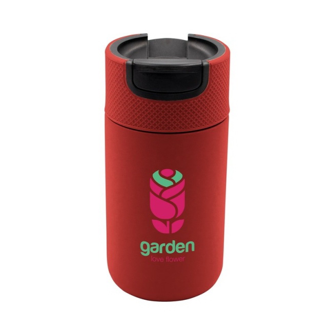 Czerwony kubek termiczny 400 ml ze stali nierdzewnej