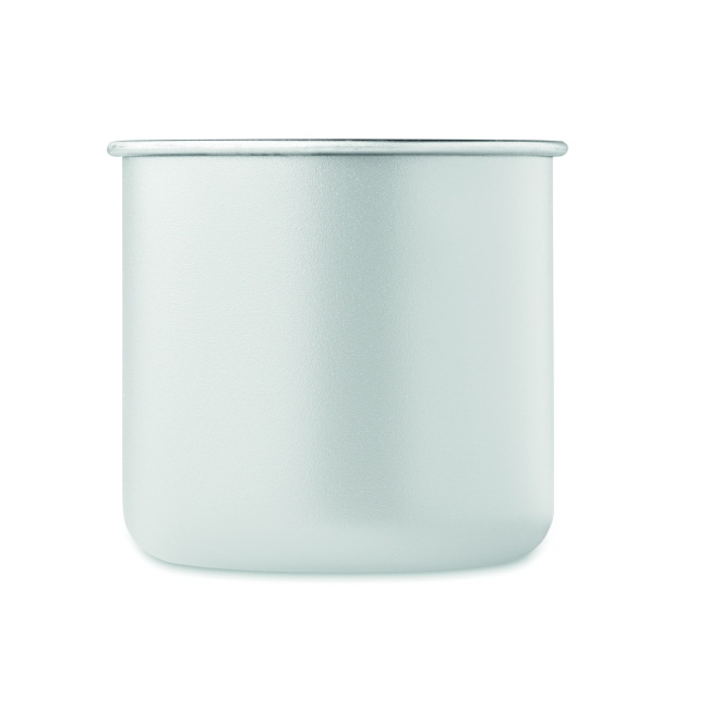 Kubek Caribu biały stal nierdz. 300 ml z nadrukiem