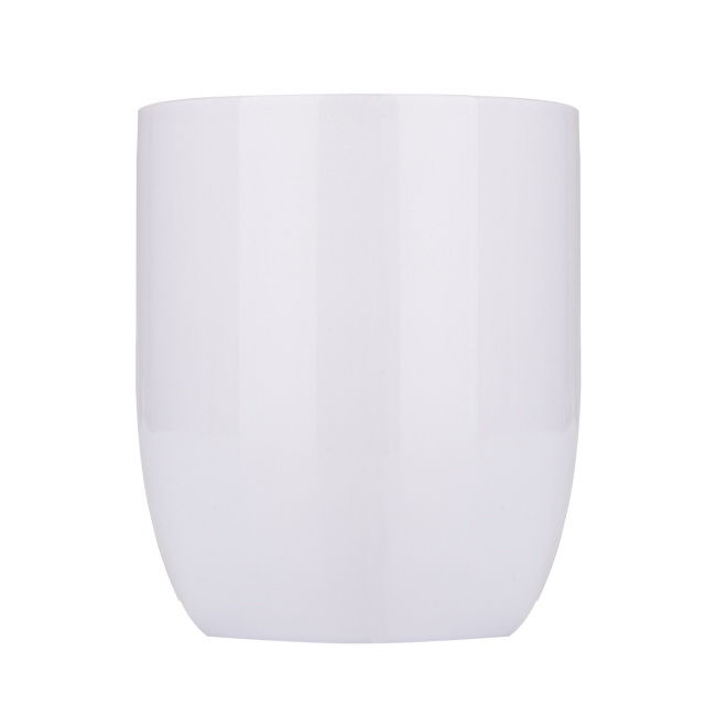 Kubek stalowy Day 350 ml, biały, podwójne ścianki