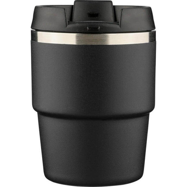 Kubek termiczny 175 ml – czarny, stal z recyklingu