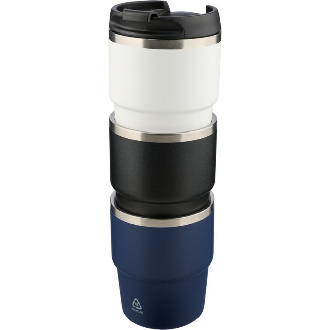 Kubek termiczny 175 ml – czarny, stal z recyklingu