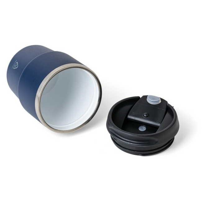 Kubek termiczny 175 ml granatowy, stal z recyklingu