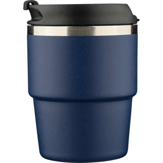 Kubek termiczny 175 ml granatowy, stal z recyklingu