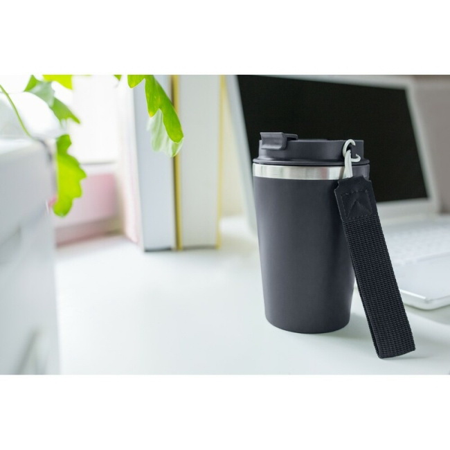 Kubek termiczny 350 ml granat, stal z recyklingu