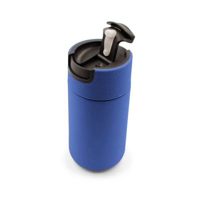 Kubek termiczny 400 ml Air Gifts niebieski z logo