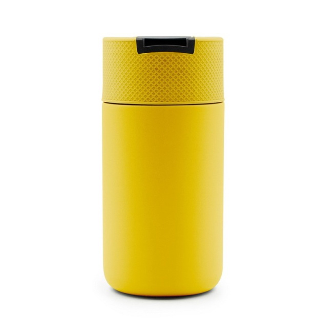 Kubek termiczny 400 ml Raylee z uchwytem – żółty