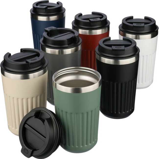 Kubek termiczny 400 ml stal nierdzewna czarny mat