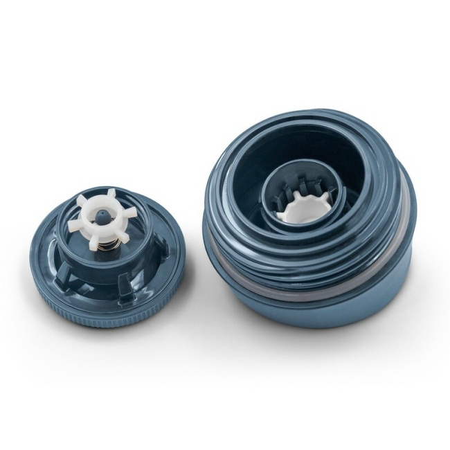 Kubek termiczny 400 ml, stal/ceramika, biały mat